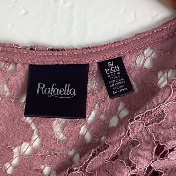 NWOT Rafaela lace pink blouse size S - Picture 5 of 7